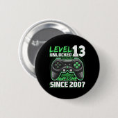 13 Unlocked 素晴らし 2007ビデオゲーム13誕生日 缶バッジ (正面&裏面)