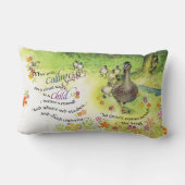 13"x21"装飾用クッション ランバークッション (裏面)