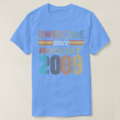 13 Year Old Awesome Since August 2009 13th Birthda Tシャツ (デザイン正面)