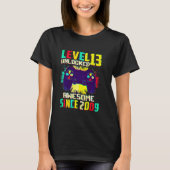 13 Year Old Boys Teens Level 13 Unlocked 13th Birt Tシャツ (正面)