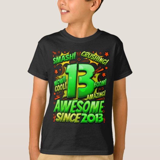 13 Year Old For Boys 13th Birthday Boy 13 Year Old Tシャツ (正面)