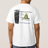 13LibertyorDeath50 Tシャツ (裏面)