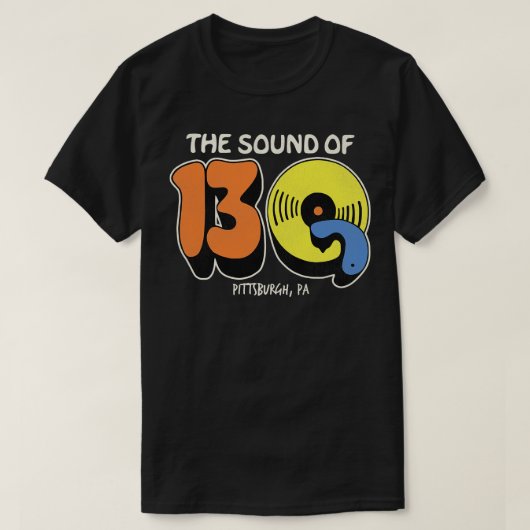 13Qピッツバーグレトロ消滅ラジオ局1 Tシャツ (デザイン正面)