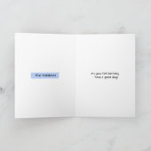 13thコンピューティング誕生日の追加パーソナライズされた名 カード (内部)