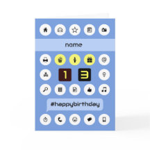 13thコンピューティング誕生日の追加パーソナライズされた名