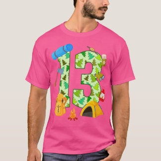 13th誕生日キャンプテーマ13歳誕生日K Tシャツ