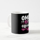 13th誕生日公式10代の若者ガール コーヒーマグカップ (正面左)