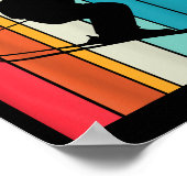 13th Birthday Boy Retro Ski Lover Skier 13 Years O ポスター (角)