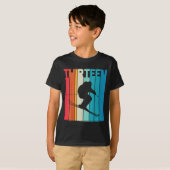 13th Birthday Boy Retro Ski Lover Skier 13 Years O Tシャツ (正面フル)