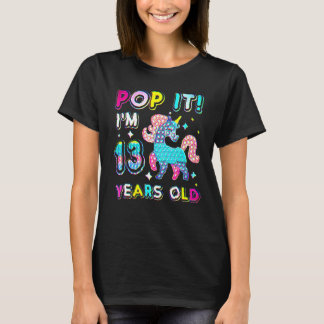 13th Birthday Fidget Toy Birthday Girl 13 Year Old Tシャツ