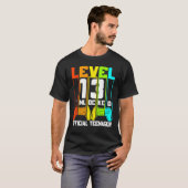 13th Birthday Game Level 13 Unlocked Official Tee Tシャツ (正面フル)