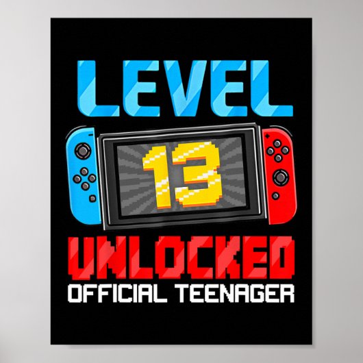 13th Birthday Game Level 13 Unlocked Official Teen ポスター (正面)
