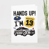 13th Birthday Gift Police Officer 13 Year Old Boy カード (正面)
