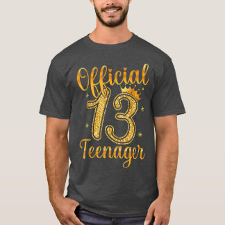 13th Birthday Girls 13 Years Teen Teenager Birthda Tシャツ