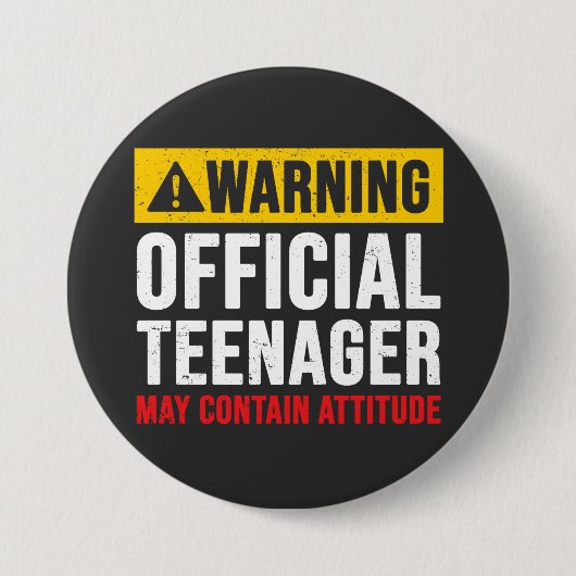 13th Birthday Official Teenager 缶バッジ (正面)