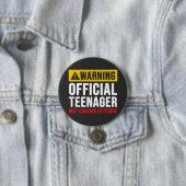 13th Birthday Official Teenager 缶バッジ (インサイチュ)