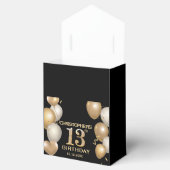 13th Birthday Partyブラック&金ゴールドバルーン フェイバーボックス (オープン)