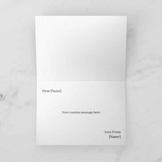 13th Birthday Photo Card カード (内部)