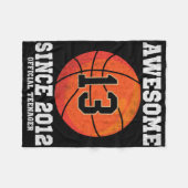 13th Birthday Sketll Fan 13 Years Old Official Tee フリースブランケット (正面(横))