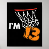 13th Birthday Sketll Im 13 Thirteen Year Old Bday  ポスター (正面)