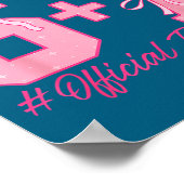 13th Birthday Teenager Six Seven Coquette Bow 6 7  ポスター (角)