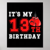13th Boxing Birthday Party Thirteen Year Old Boxer ポスター (正面)