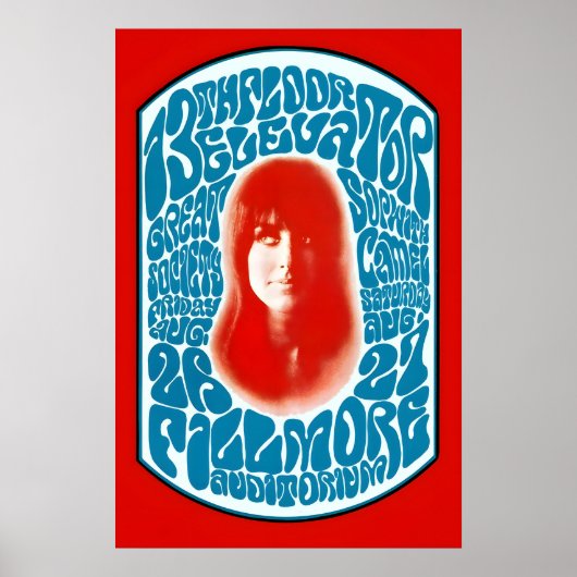 13th Floor Elevator 1966 Concert Poster 1 ポスター (正面)