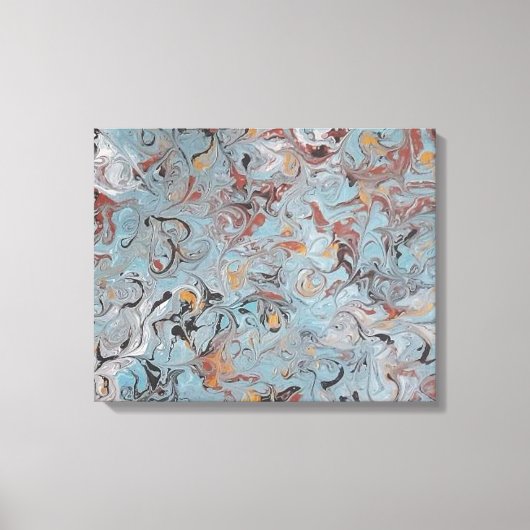 13x11アクリル絵画系アイスクリーム キャンバスプリント (正面)