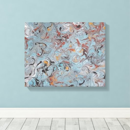 13x11アクリル絵画系アイスクリーム キャンバスプリント (インサイチュ (ウッドフロア))