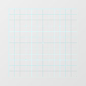 13x13 Goban明るい青の透明デカール ウィンドウサイン (シート)