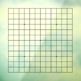 13x13 Goban透明カスタマイズ可能デカール ウィンドウサイン