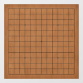 13x13 Goban Brown Woodテクスチャカスタマイズ可能デカール ウィンドウサイン (シート)