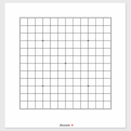 13x13 Goban Transparent Customizable 14x14インチデカール シール