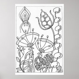 13x19カラーリングポスタースパイダー ポスター