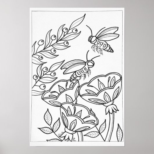 13x19カラーリングポスター ポスター (正面)