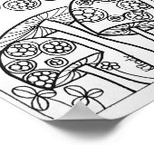 13x19着色ポスターツリーカエル ポスター (角)