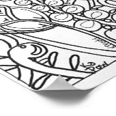 13x19着色ポスターバタフライ ポスター (角)