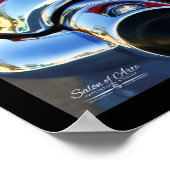 13x19-in Leather and Lace Classic Car Fine Art ポスター (角)