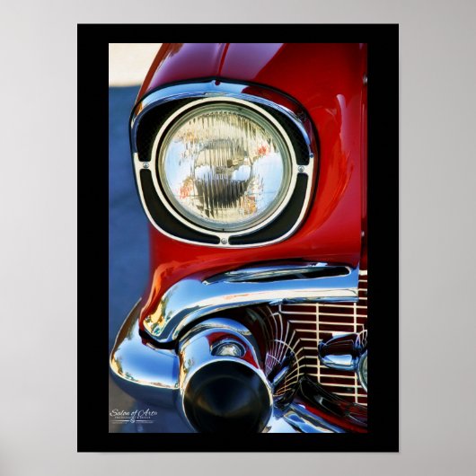 13x19-in Leather and Lace Classic Car Fine Art ポスター (正面)