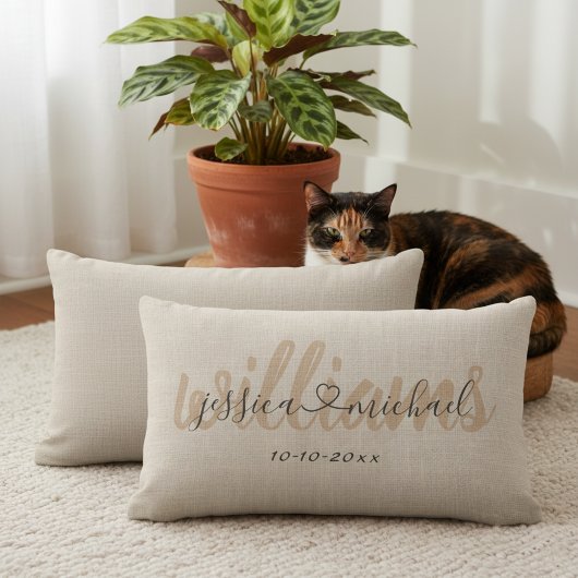 13x21 農村風カスタム結婚式用腰クッション ランバークッション