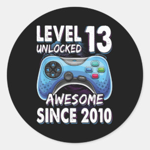 13Yr Bday Son Gamer 13th 13 ラウンドシール