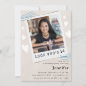 14おもしろい歳の誕生日の招待状 招待状 (正面)