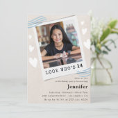 14おもしろい歳の誕生日の招待状 招待状 (スタンド正面)