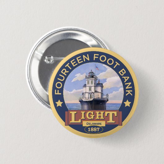 14の足銀行灯台 缶バッジ (正面&裏面)