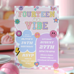 14はVibe Patch 14th誕生日パーティー 招待状