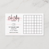 14インチ角ケーキ切断ガイド2x2パーティーサービス エンクロージャーカード (正面)