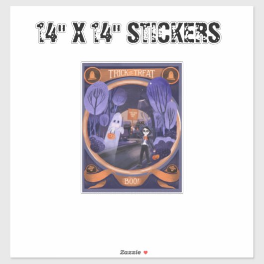 14インチX 14インチSTICKERS シール (シート)