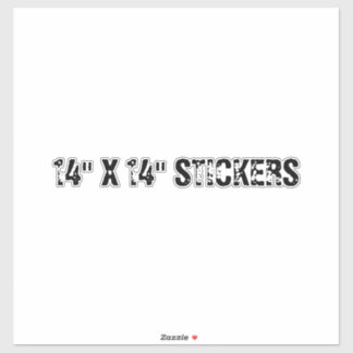 14インチX 14インチSTICKERS シール