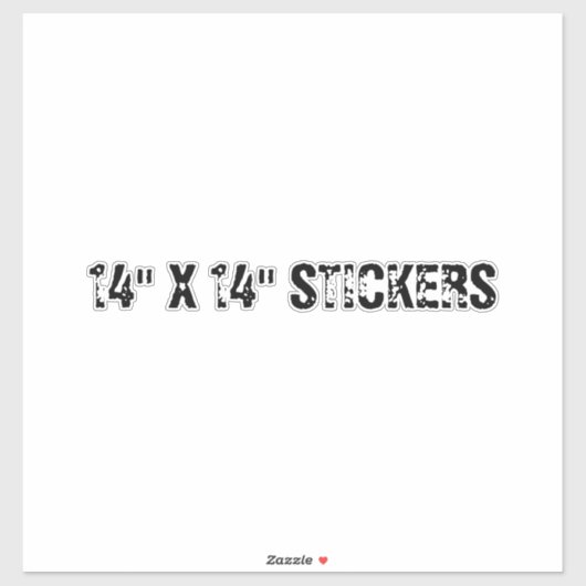 14インチX 14インチSTICKERS シール (シート)