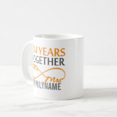 14カスタム周年記念 コーヒーマグカップ (正面左)